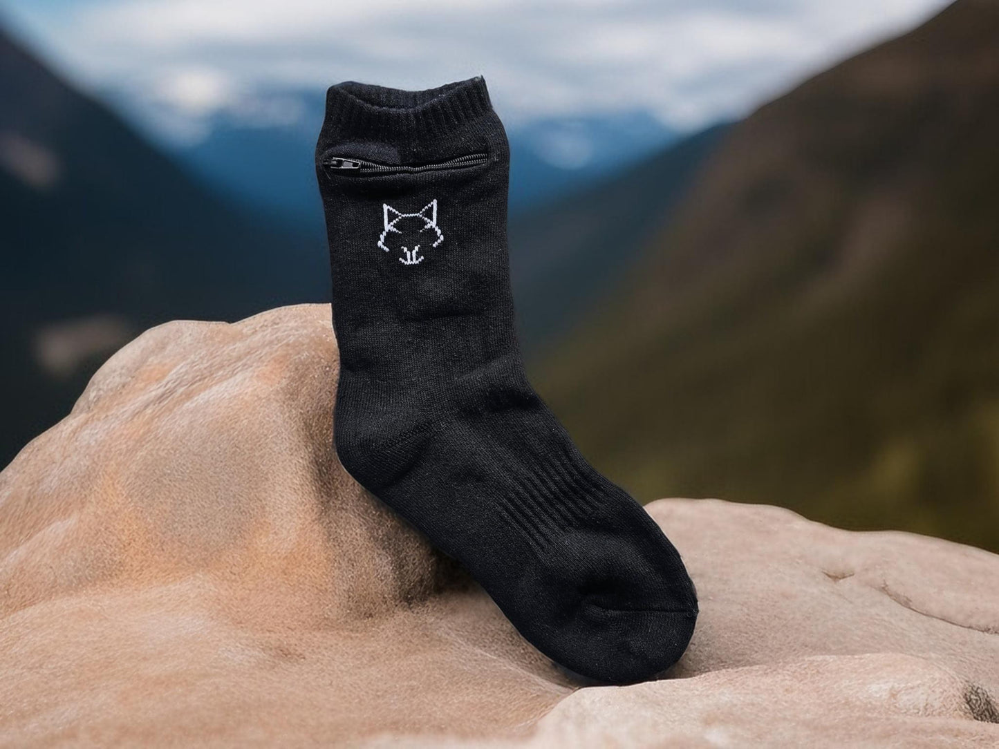 Socke mit Mehrzweckfach