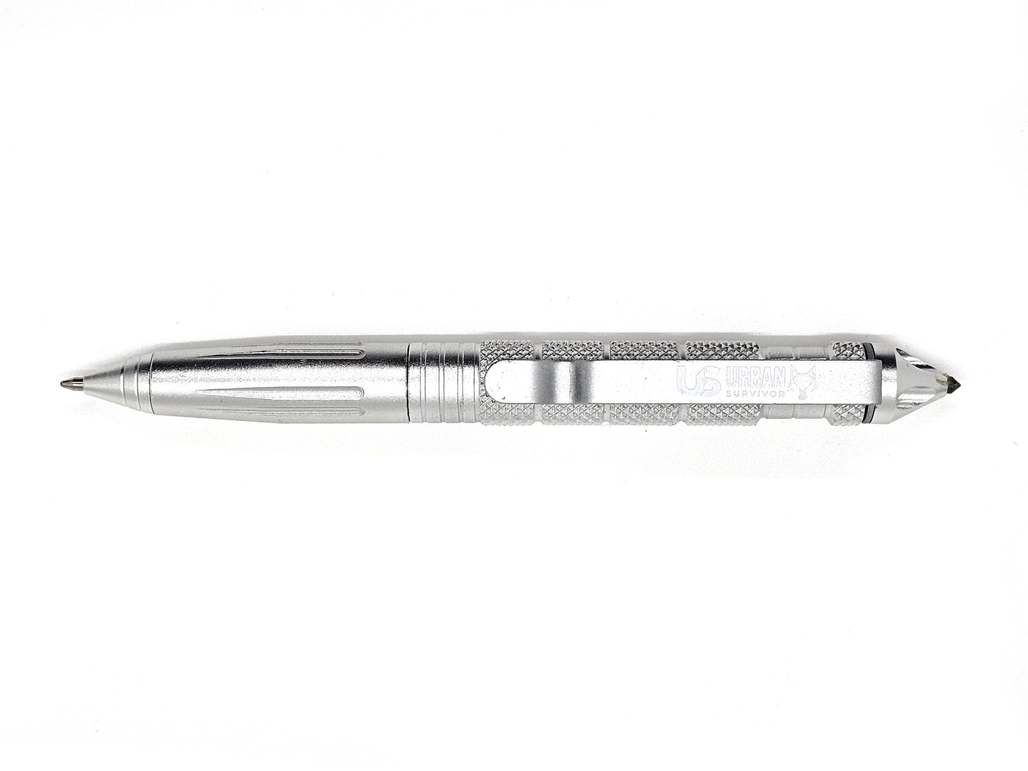 Taktischer Stift in Silber.