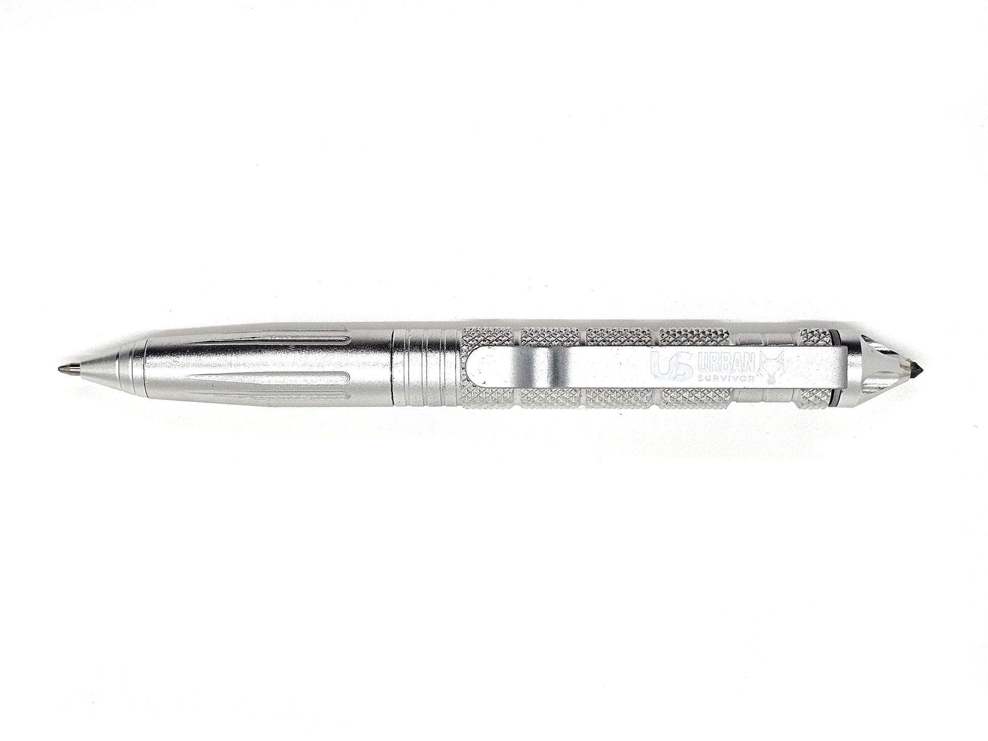 Taktischer Stift in Silber.